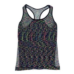 Kinberly C. Womens Racerback Tank Top Sz S Black Space Dye Stretchy Workout Gym